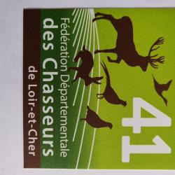 Autocollant chasse fdc41 Vert