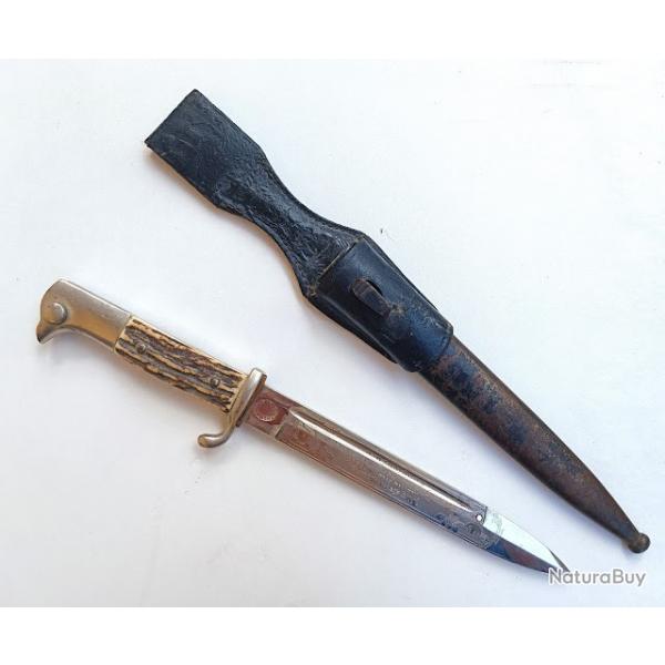 Baonnette de parade Horster  lame grave Infanterie regiment 14