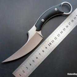 Couteau karambit lame acier nu - LIVRAISON GRATUITE