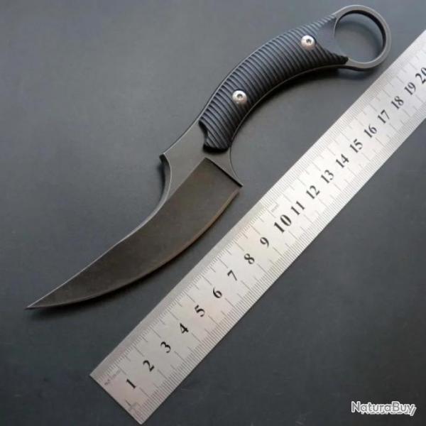Couteau karambit lame noire - LIVRAISON GRATUITE