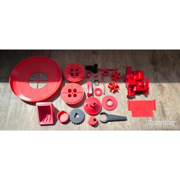 Kit ultime d'amlioration pour Lee Pro 4000 & Lee Auto Breech Lock Pro - Impression 3D (rouge)