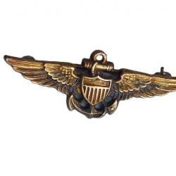 Brevet miniature de pilote USN / fabricant Amico -sterling ww2