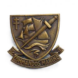 Insigne de béret commandos Marine Drago Paris