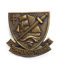 Insigne de béret commandos Marine Drago Paris