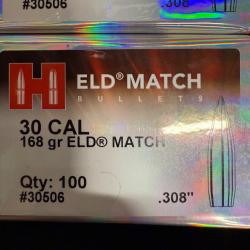 Ogive hornady ELD match 168gr