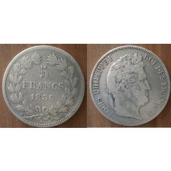 France 5 Francs 1836 A Atelier Paris Argent Piece Frcs Frs Frc