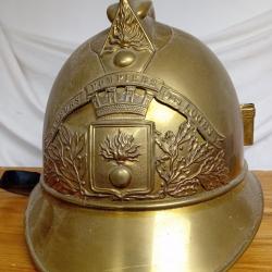 ancien casque de pompier 1895