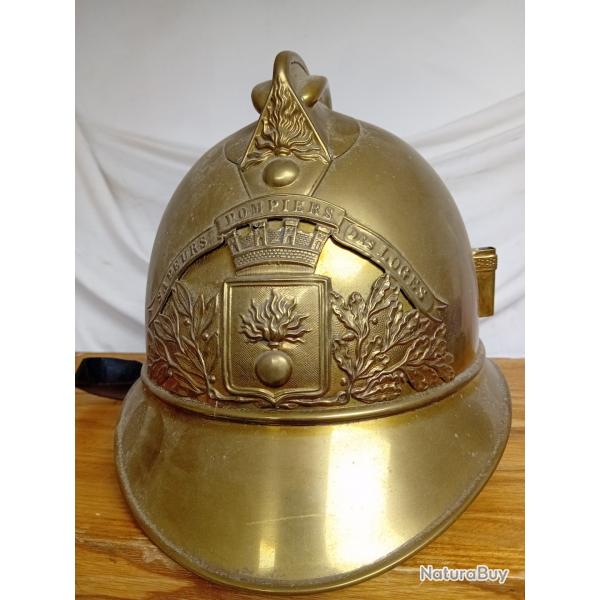 ancien casque de pompier 1895