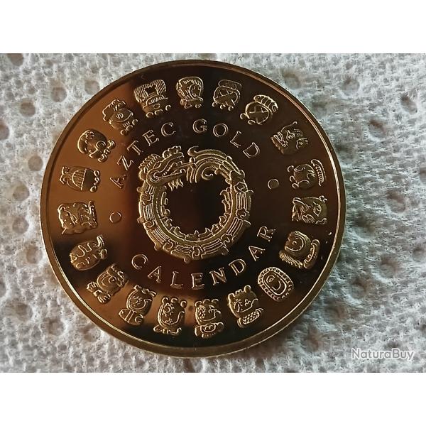 Mdaille calendrier aztque