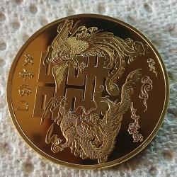 2 Médailles chinoise dragons