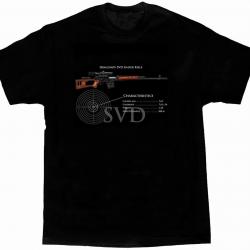 T-shirt sniper SVD Dragunov coton - S