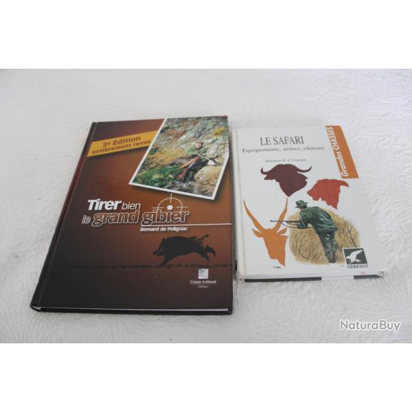 Lot 2 livres tir grand gibier et safari