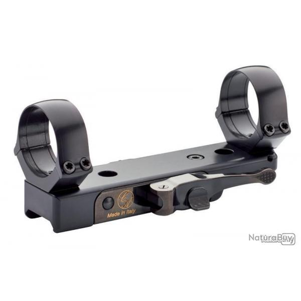 Mount dmontage rapide pour rail Picatinny SIMPLE BLACK TACTICAL anneaux h 7,5 mm/ 30 mm - CONTESSA