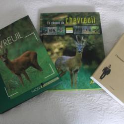 Lot 3 livres chasse chevreuil