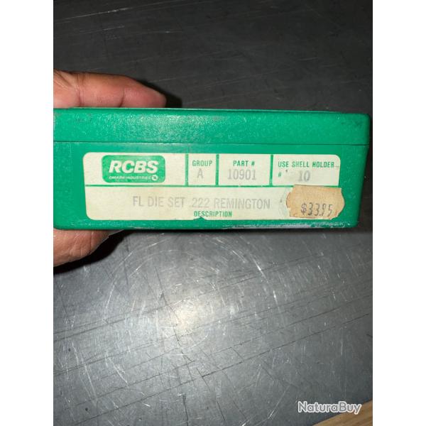 JEU D'OUTILS RCBS CALIBRE 222 REMINGTON