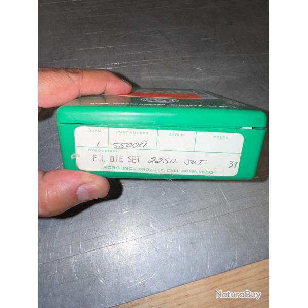 JEU D'OUTILS RCBS CALIBRE 22 SU JET