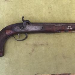 BEAU PISTOLET DE TIR À PERCUSSION DISCIPLINE  KUCHENREUTER  FABRIQUÉ PAR HB.PAULI ARMURIER MUNICHOIS