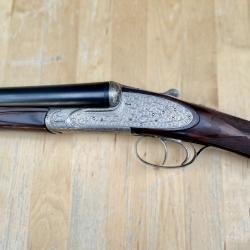 Très Beau Fusil Ferlib (Fabriqué par Beretta) à Platines - Cal. 12/70, superbe bois vernis au tampon