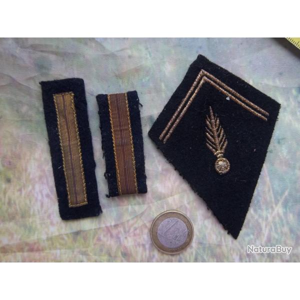 lot insignes cussons grades galons militaire