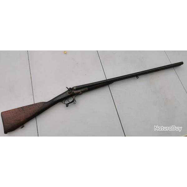 Fusil Juxtapos sign " MOUSSEAUX LE MANS", en calibre 16x65 percussion centrale