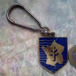 porte clés insigne 2ème DB Division Blindée France Libre FFL