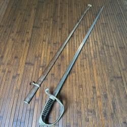 BON SABRE D'OFFICIER D'INFANTERIE MODÈLE 1882 MANUFACTURE DE CHATELLERAULT 1916 WW1 14-18