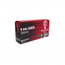 FIOCCHI cal.9x19 Subsonic FMJ 158gr x50