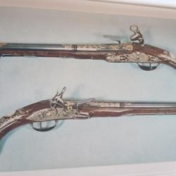 2 Livres armes a feu anciennes 1500-1660 et 1660-1830 impression 1964