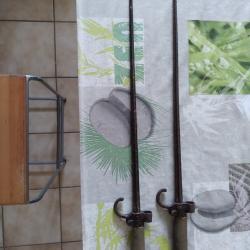 Lot de 2 baïonnettes Rosalie sans fourreau