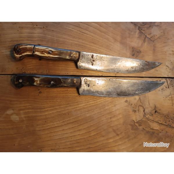 2 ANCIENS COUTEAUX DE CUISINE