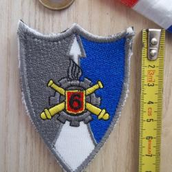 écusson collection insigne tissu velcro 6 éme régiment du matériel