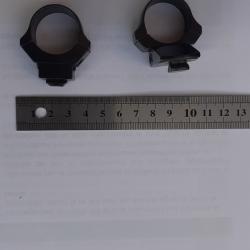 La paire de colliers pour montage type EAW diamètre 1 pouce / 25,4mm