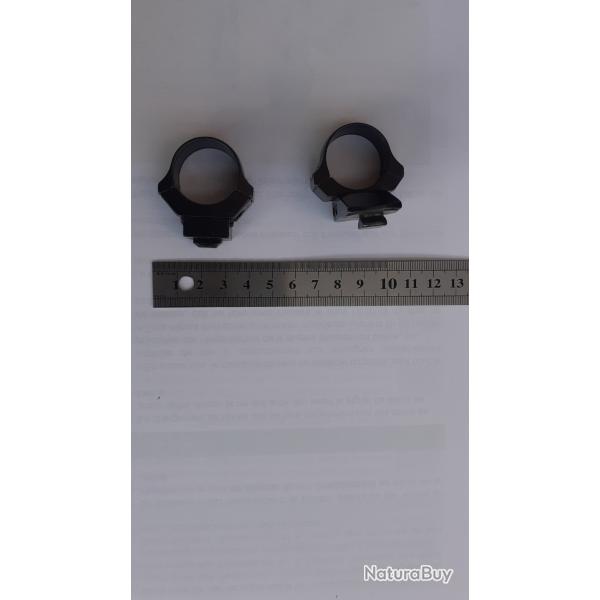 La paire de colliers pour montage type EAW diamtre 1 pouce / 25,4mm