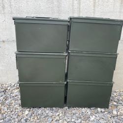 6 caisses munition métal
