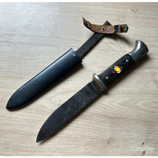 Couteau HJ de transition de production 1938 fabriqu en  Allemagne  WW2 1938