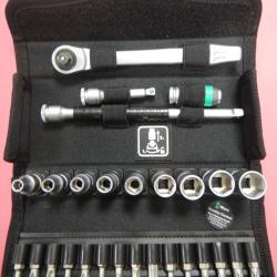 Wera 8100 SA 8 Jeu cliquet Zyklop Metal avec levier d'inversion, à carré 1/4", métrique,