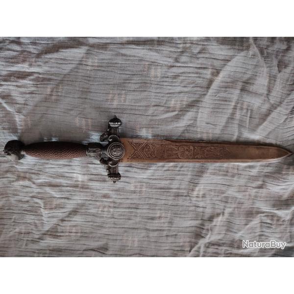 Dague ancienne espagnole de parade - Tolde - Mi XIXeme sicle