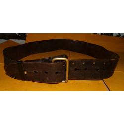 CEINTURON  EN CUIR D'OFFICIER DE L'ARMEE FRANCAISE DE LA GUERRE 1914 - 1918 WWI,  LARGEUR 5,5 CM ET