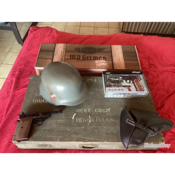 A  vendre rplique MP40 UMAREX LEGENDS , CO2 , blowback + P38 UMAREX LEGENDS Blowback CO2 + divers