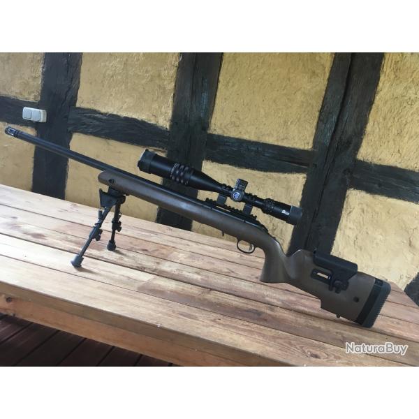 Ensemble de prcision : Ruger Long Range 22  + Lunette 4X16X44 + Bi-pieds