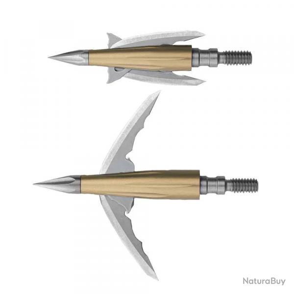 Lames Mecaniques Bowmar Beast 2.0" (par 3) - 125 Grains