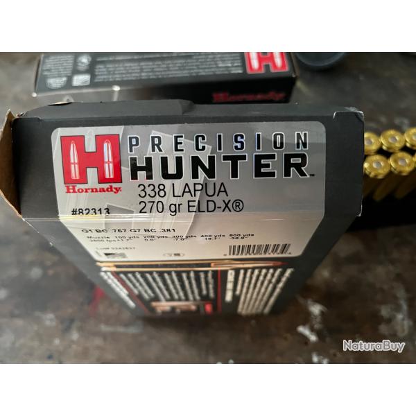 Hornady Prcision Hunter 338 Lapua Eld-X