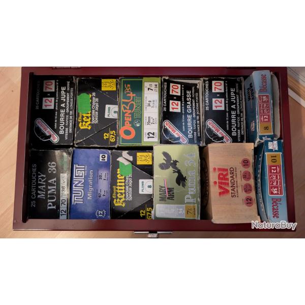 Lot de 478 cartouches de chasse calibre 12