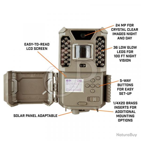 BUSHNELL - TROPHY CAM PRIME 24MP PIEGE PHOTOGRAPHIQUE POUR GIBIER OU SURVEILLANCE - BEIGE
