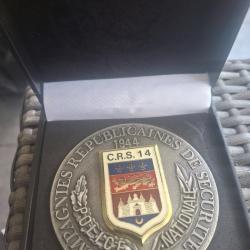 Médaille de table CRS 14. NEUVE