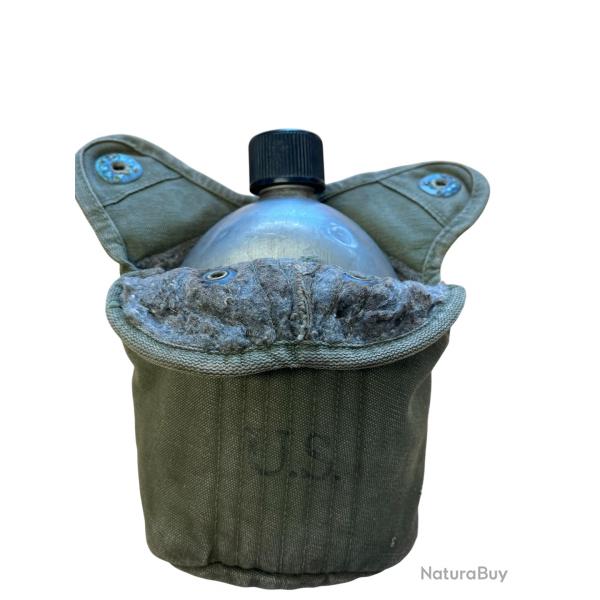 Gourde + Housse US ww2 original dat 44