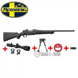 Pack TLD - Carabine MOSSBERG Patriot 308 Win + Lunette 6-24x50 + Bipied + Cordon de Nettoyage