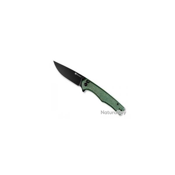 Couteau Sencut CROWLEY lame acier D2 finition blackwash  avec  flipper  + pochette