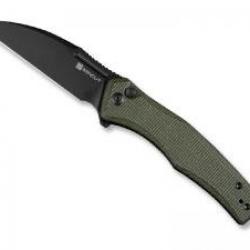 Couteau Sencut WATAUGA lame Wharncliffe acier D2 finition  blackwash + pochette