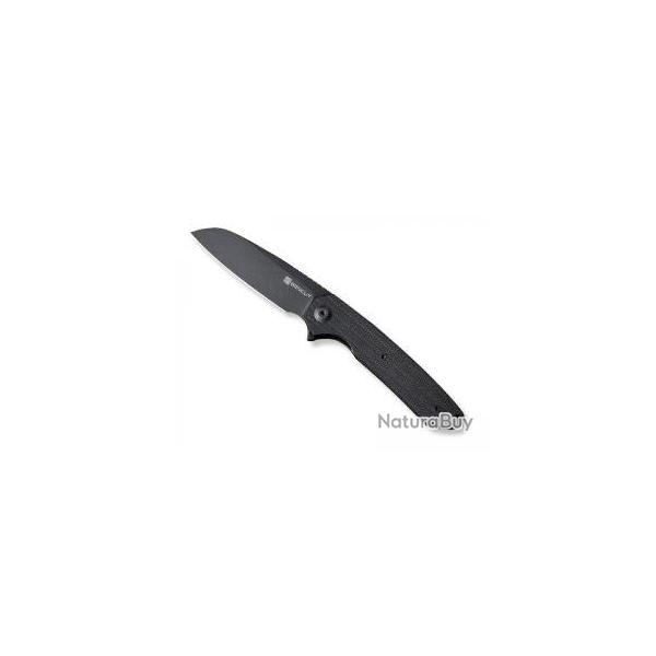 Couteau Sencut KYRIL lame pied de mouton acier 9Cr18MoV finition  blackwash  + pochette noir